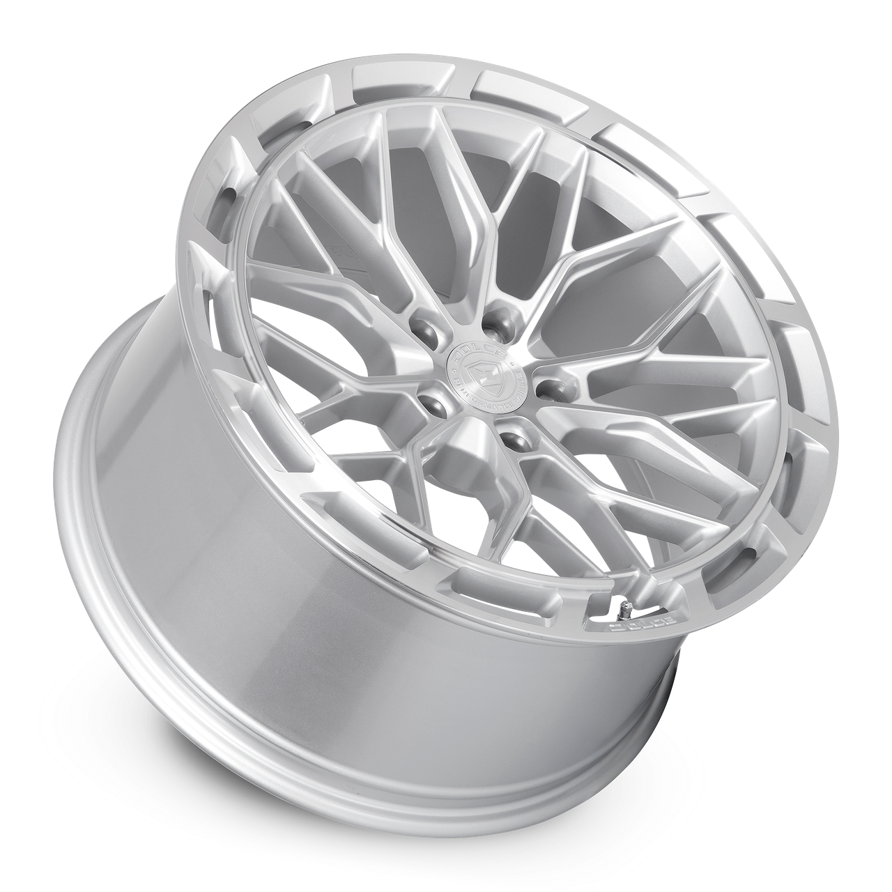 20" Dolce Performance Magari Gloss Silver Machined Face 20x9 5x115 20mm Wheel