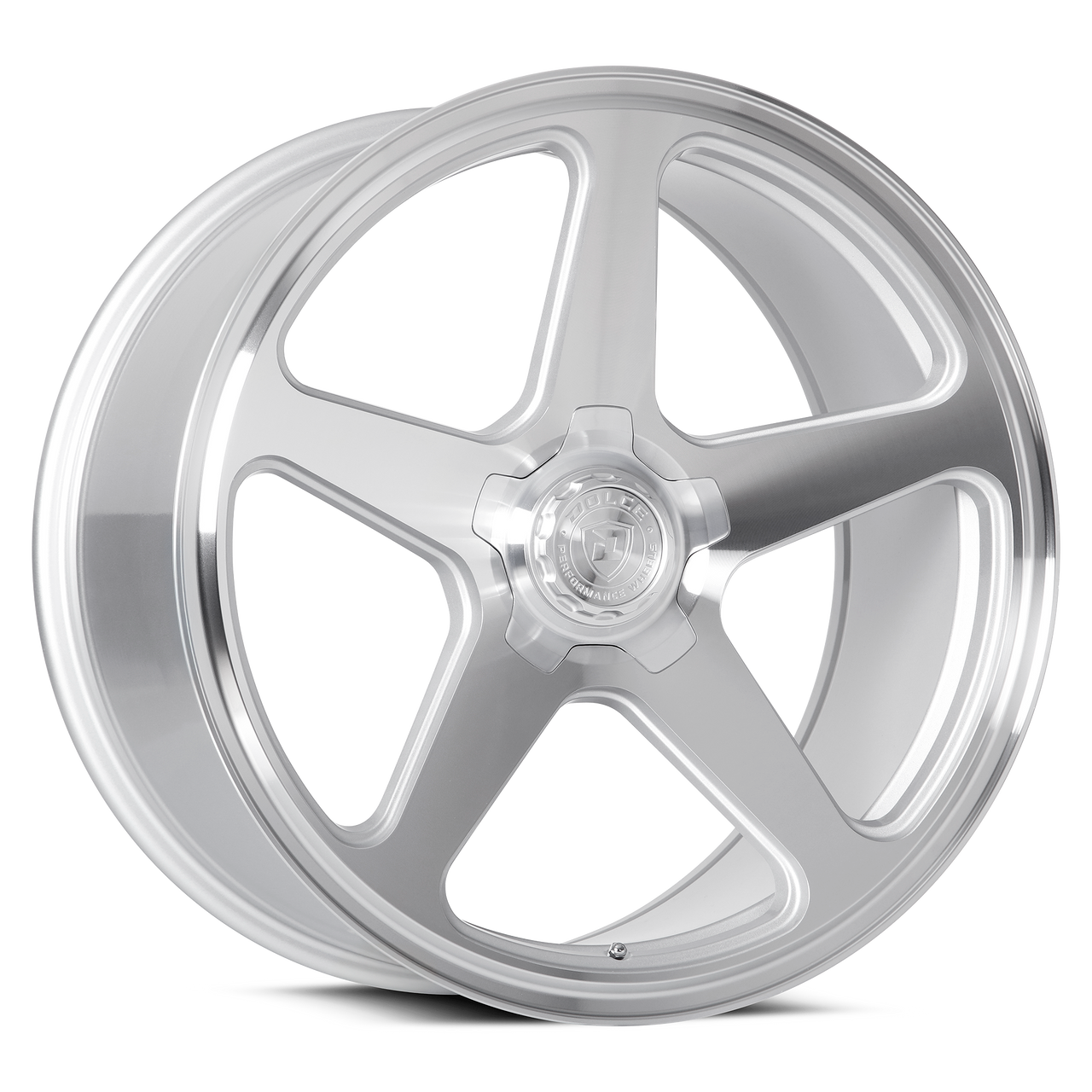 20" Dolce Performance Stella Gloss Silver Machined Face 20x8.5 5x120 28mm Wheel Luxury Rim