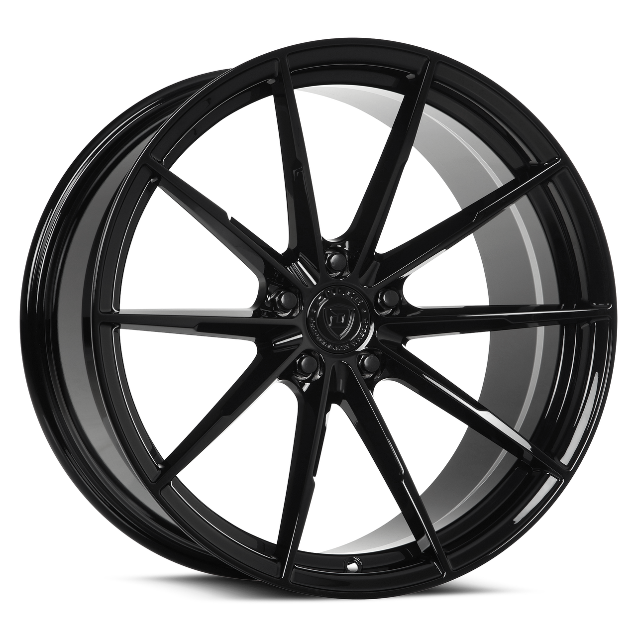 Set 4 18" Dolce Performance Veloce Gloss Black 18x8.5 Wheels 5x120 35mm Rims