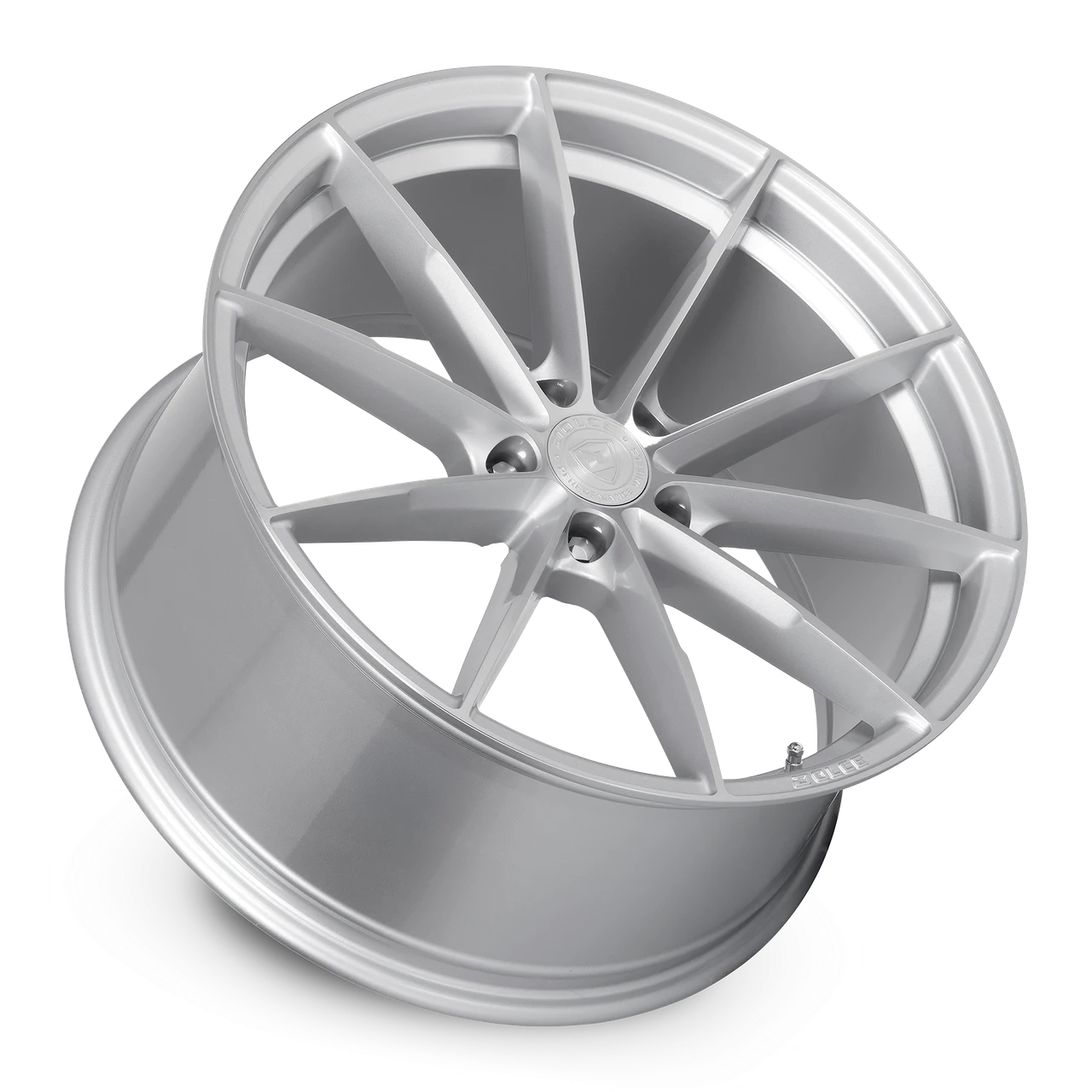 20" Dolce Performance Veloce Gloss Silver Machined Face 20x10 5x4.5 40mm Wheel