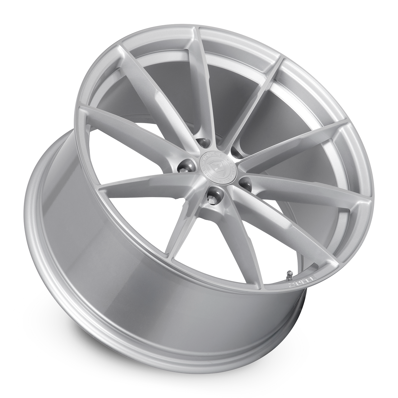 Set 4 20" Dolce Performance Veloce Silver Machined Face 20x8.5 5x120 28mm Wheels Performance Rims