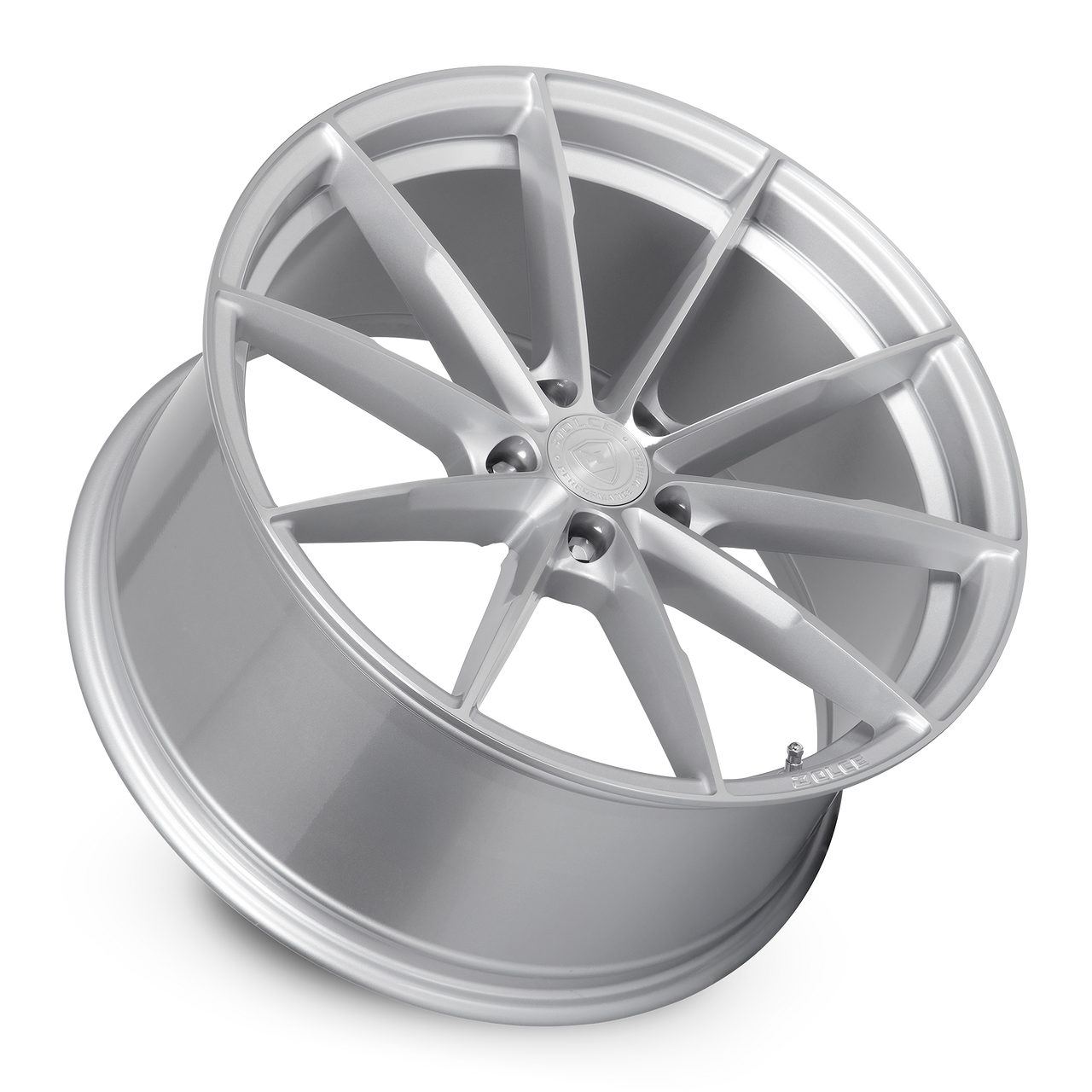 20" Dolce Performance Veloce Gloss Silver Machined Face 20x8.5 5x112 35mm Wheel Performance Rim