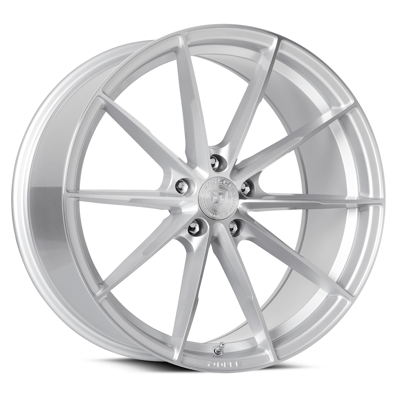 19" Dolce Performance Veloce Gloss Silver Machined Face 19x8.5 5x4.5 35mm Wheel Performance Rim