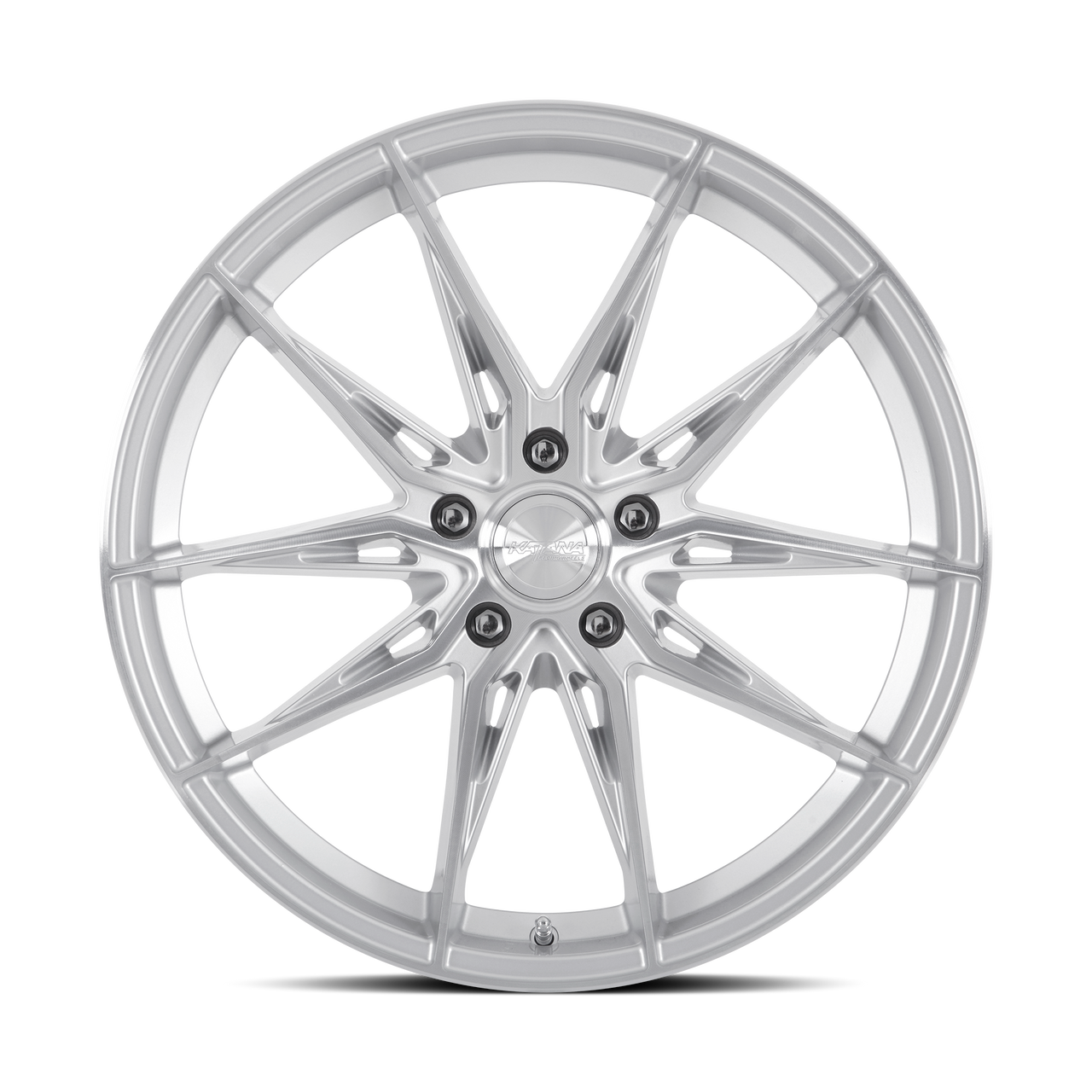 Set 4 18" Katana Racing KR10 Glossy Silver 18x8 5x112 40mm Street Track Wheels