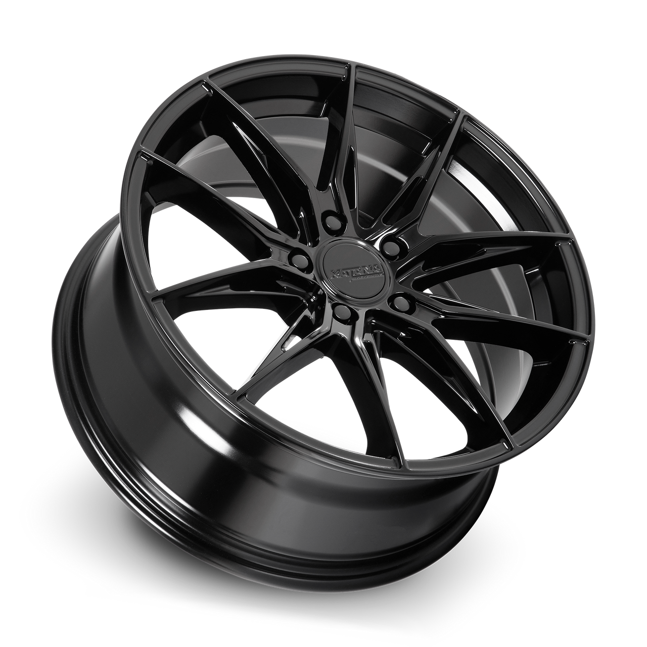 20" Katana Racing KR10 Glossy Black 20x8.5 5x120 40mm Tuner Street Track Wheel