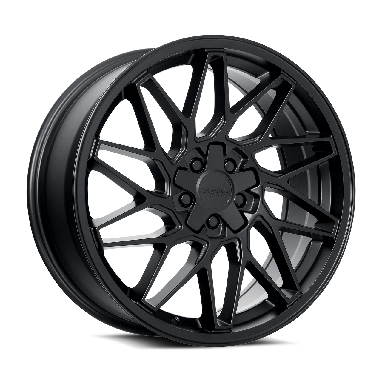 Set 4 18" Katana Racing KR09 Matte Black Wheels 18x8 5x105 5x114.3 40mm Rims