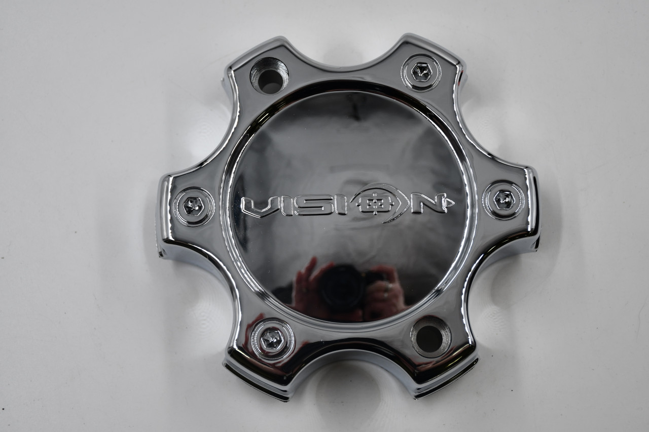 Vision 326 Raptor Chrome Wheel Center Cap Hub Cap C326-6CV 5.625" Vision 6 Lug