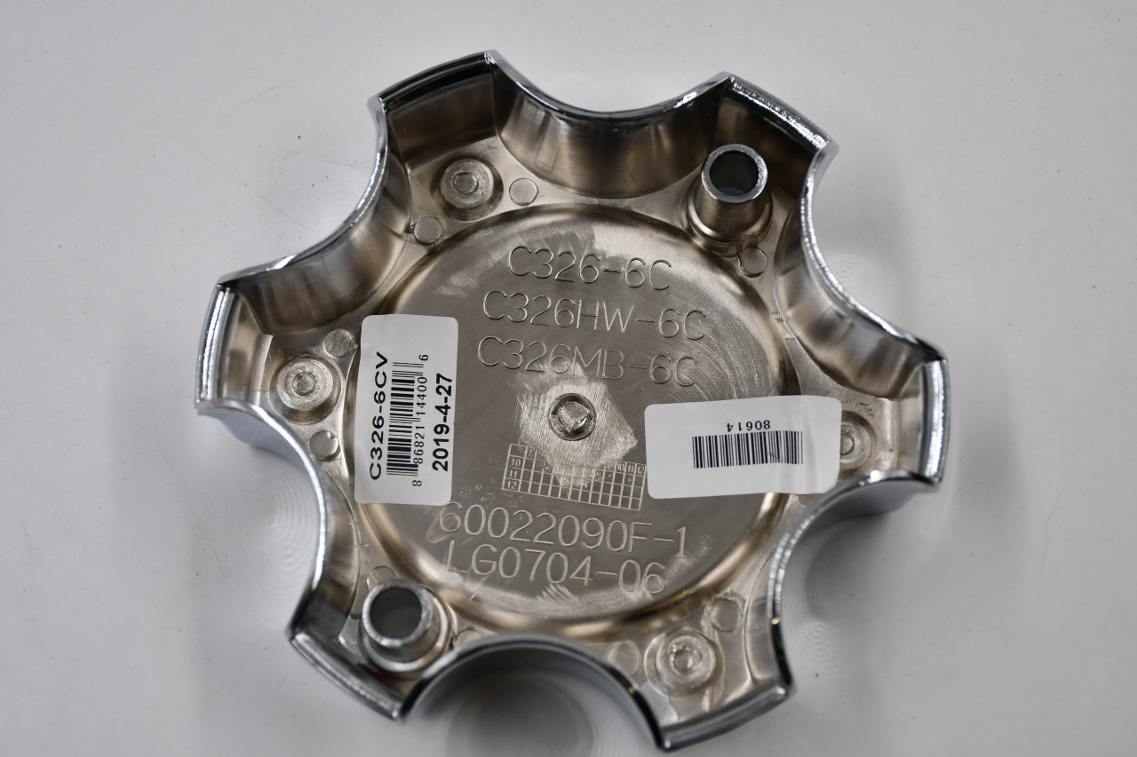 Vision 326 Raptor Chrome Wheel Center Cap Hub Cap C326-6CV 5.625" Vision 6 Lug