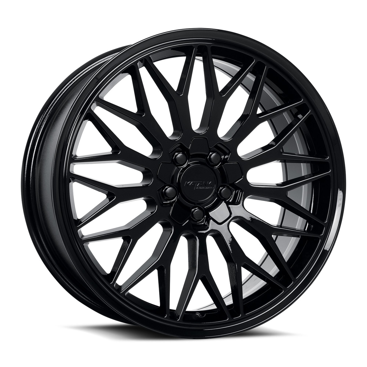 18" Katana Racing KR05 Glossy Black 18x8 5x120 5x114.3 40mm Sports Racing Wheel
