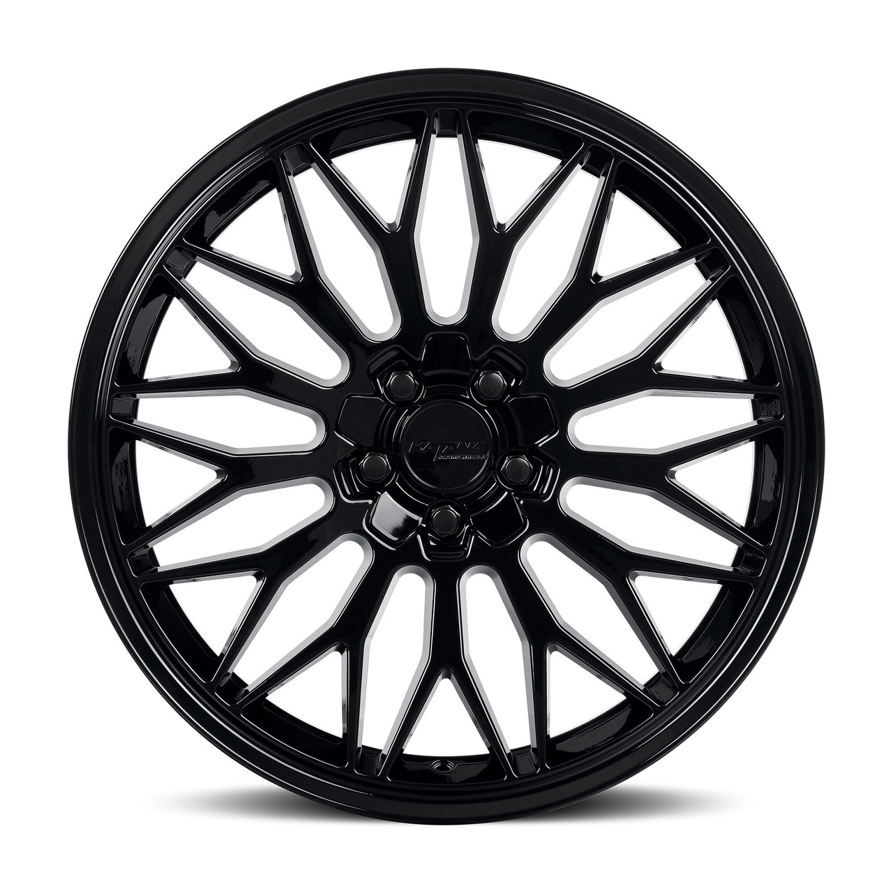 18" Katana Racing KR05 Glossy Black 18x8 5x120 5x114.3 40mm Sports Racing Wheel