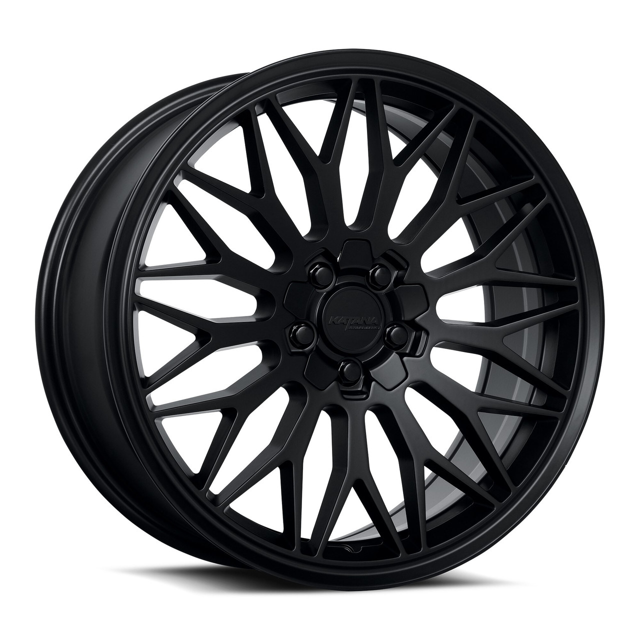 18" Katana Racing KR05 18x8 5x110 5x114.3 40mm Matte Black Sports Racing Wheel