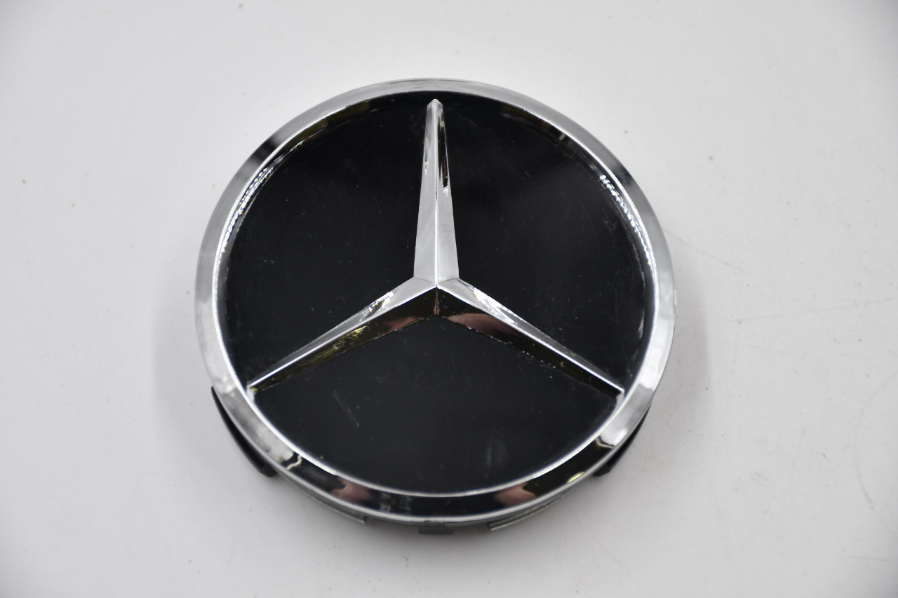 AfterMarket Gloss Black/Chrome Wheel Center Cap Hub Cap C151-1 3" AfterMarket Mercedes Snap in