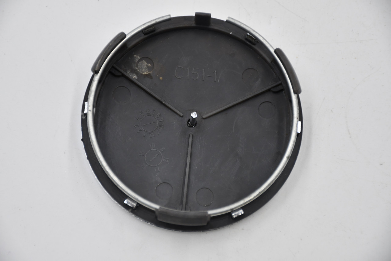 AfterMarket Gloss Black/Chrome Wheel Center Cap Hub Cap C151-1 3" AfterMarket Mercedes Snap in