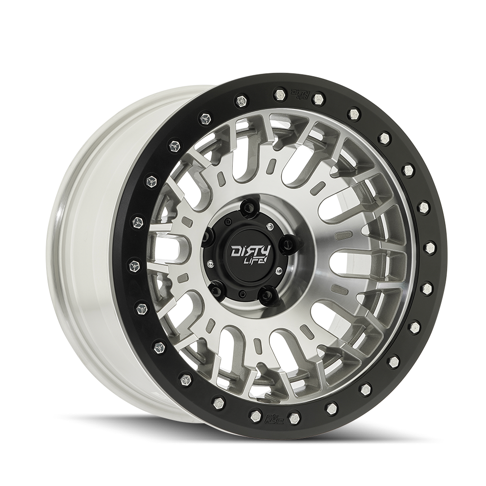 17" Dirty Life DT-3 Machined 17x9 Wheel 5x5 -12mm Offroad For Jeep Truck Rim