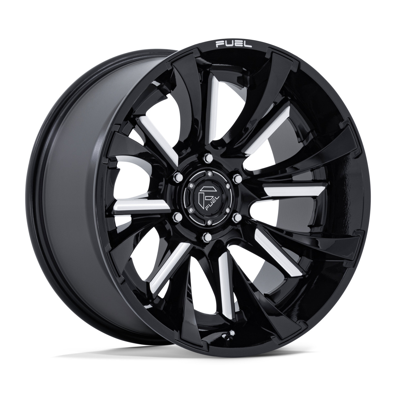 20" Fuel FC895 Tantrum Gloss Black Milled 20x9 8x170 20mm Offroad Truck Wheel