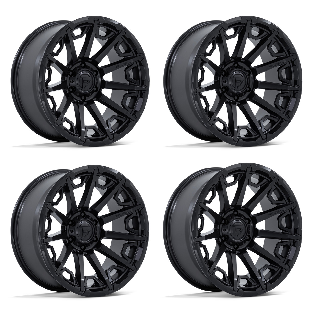 Set 4 22" Fuel FC900 Grip Blackout 22x9 Wheels 6x135 1mm Offroad Truck SUV Rims