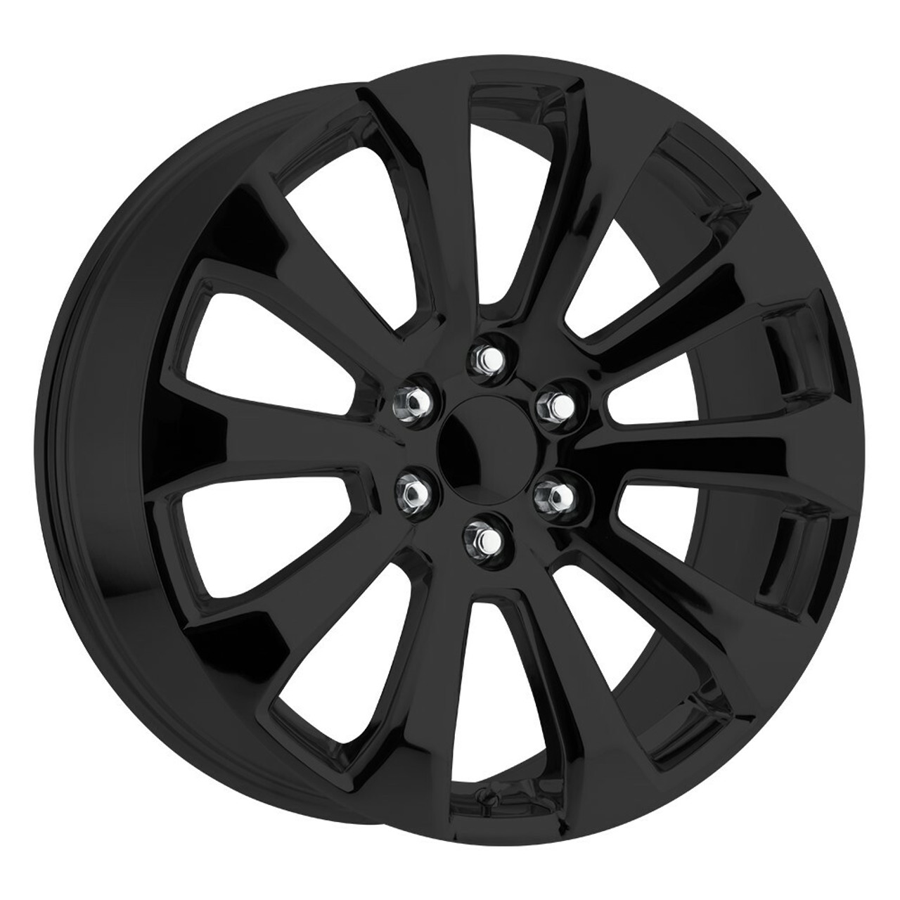 Set 4 Performance Replicas PR204 22x9 6x5.5 Gloss Black Wheels 22" 28mm Rims