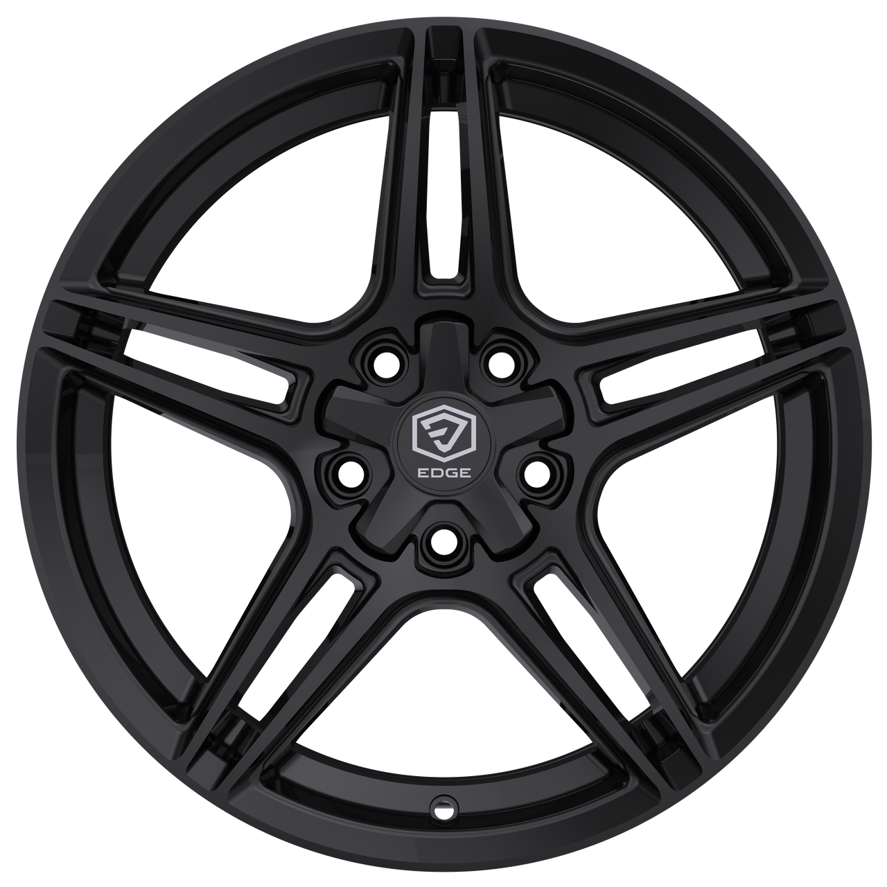 18" Edge Street 354B Gloss Black Wheel 18x8 5x4.5 (5x114.3) 5x120 40mm Rim