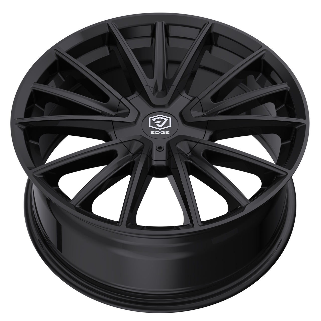 Set 4 18" Edge Street 353B Gloss Black Wheels 18x8 5x4.5 5x120 40mm Rims
