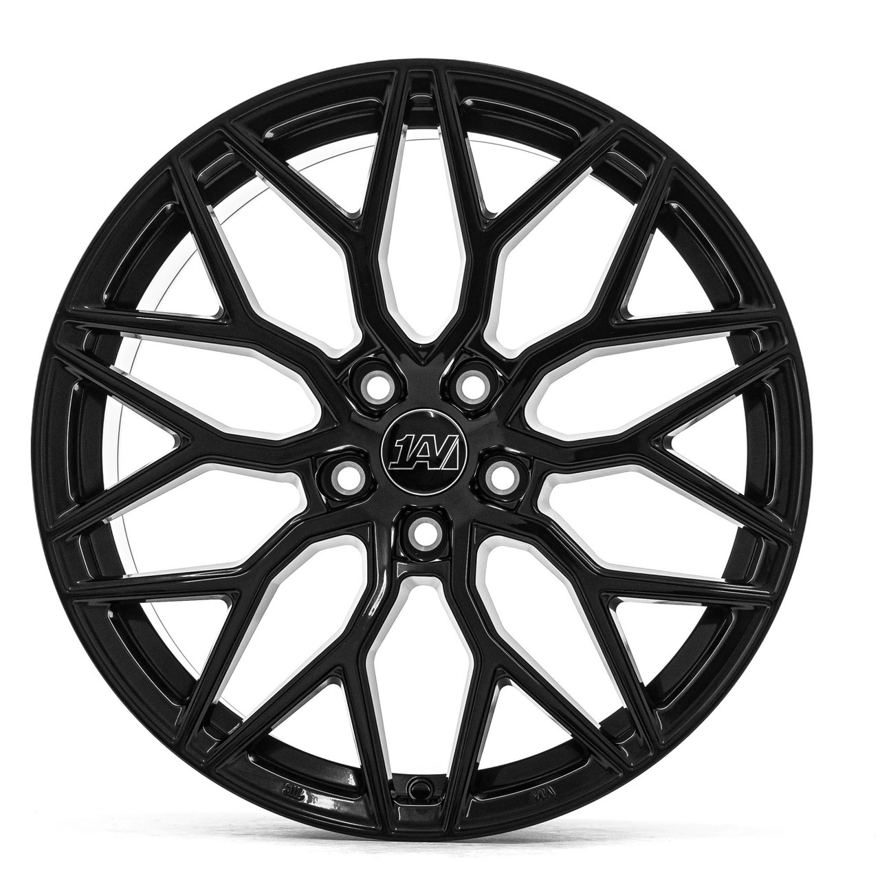 Set 4 19" Axe 1AV ZX12 Gloss Black 19x8.5 Wheels 5x115 40mm Luxury Rims