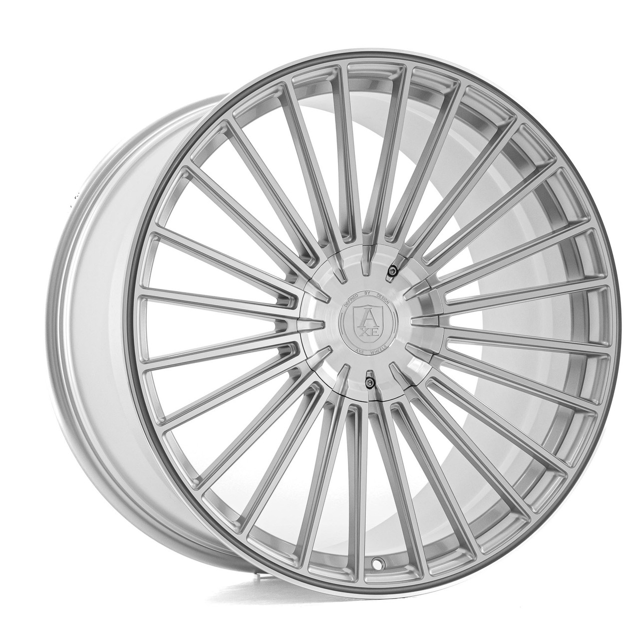 Set 4 20" Axe EX EX50 Silver 20x8.5 Wheels 5x120 40mm Luxury Street Car Rims