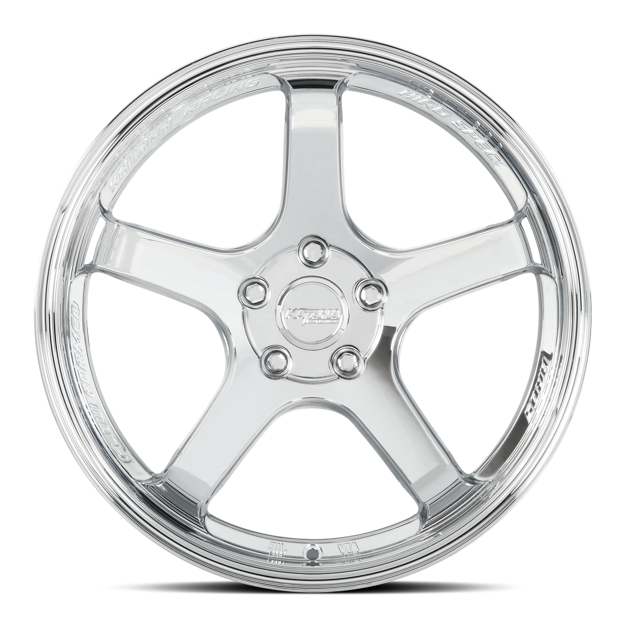 18" Katana Racing HR05 Chrome Wheel 18x8.5 5x112 35mm Hiro Spec Racing Rim