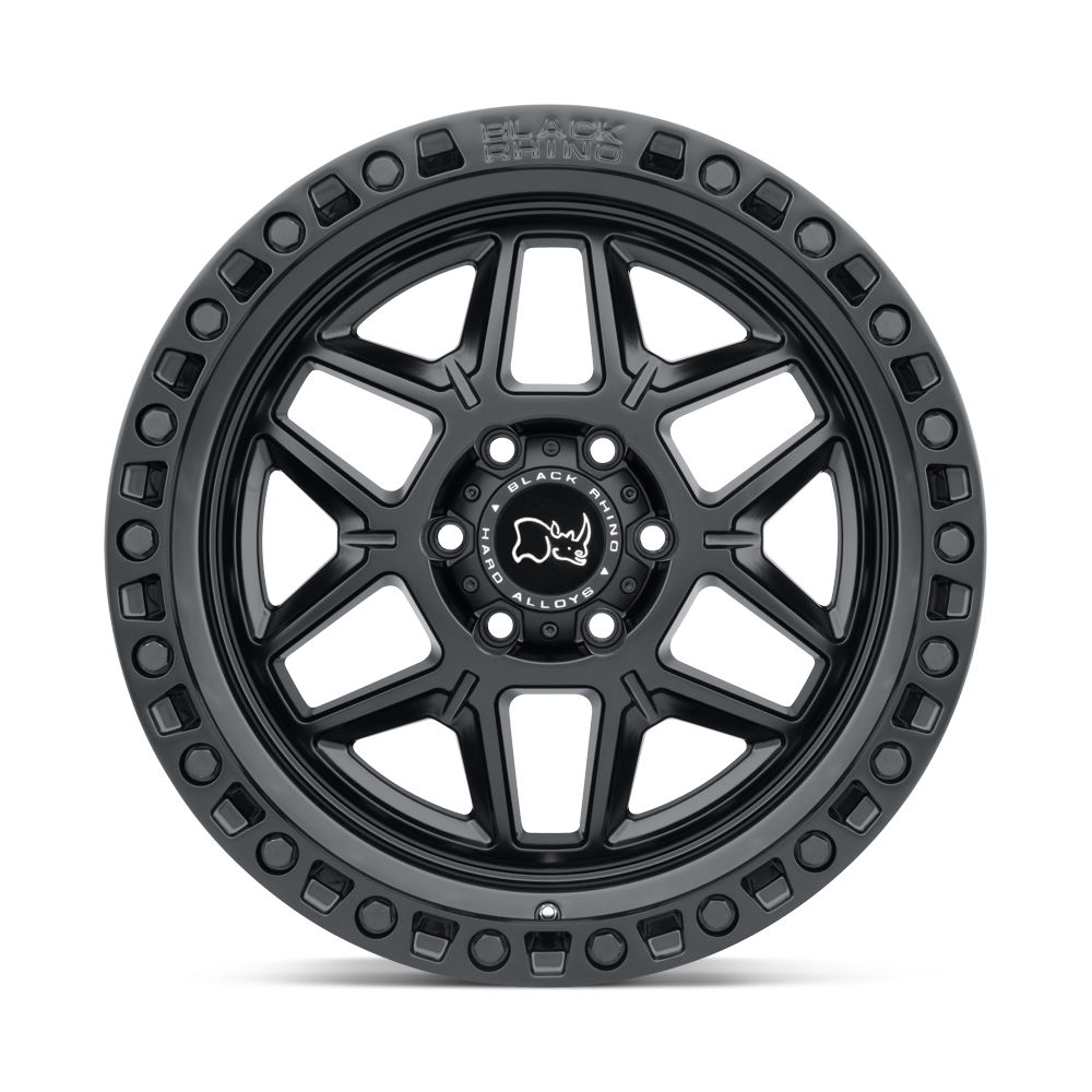 Set 4 20" Black Rhino Kelso 20x9 6x5.5 0mm Matte Black Truck SUV Offroad Wheels Rims