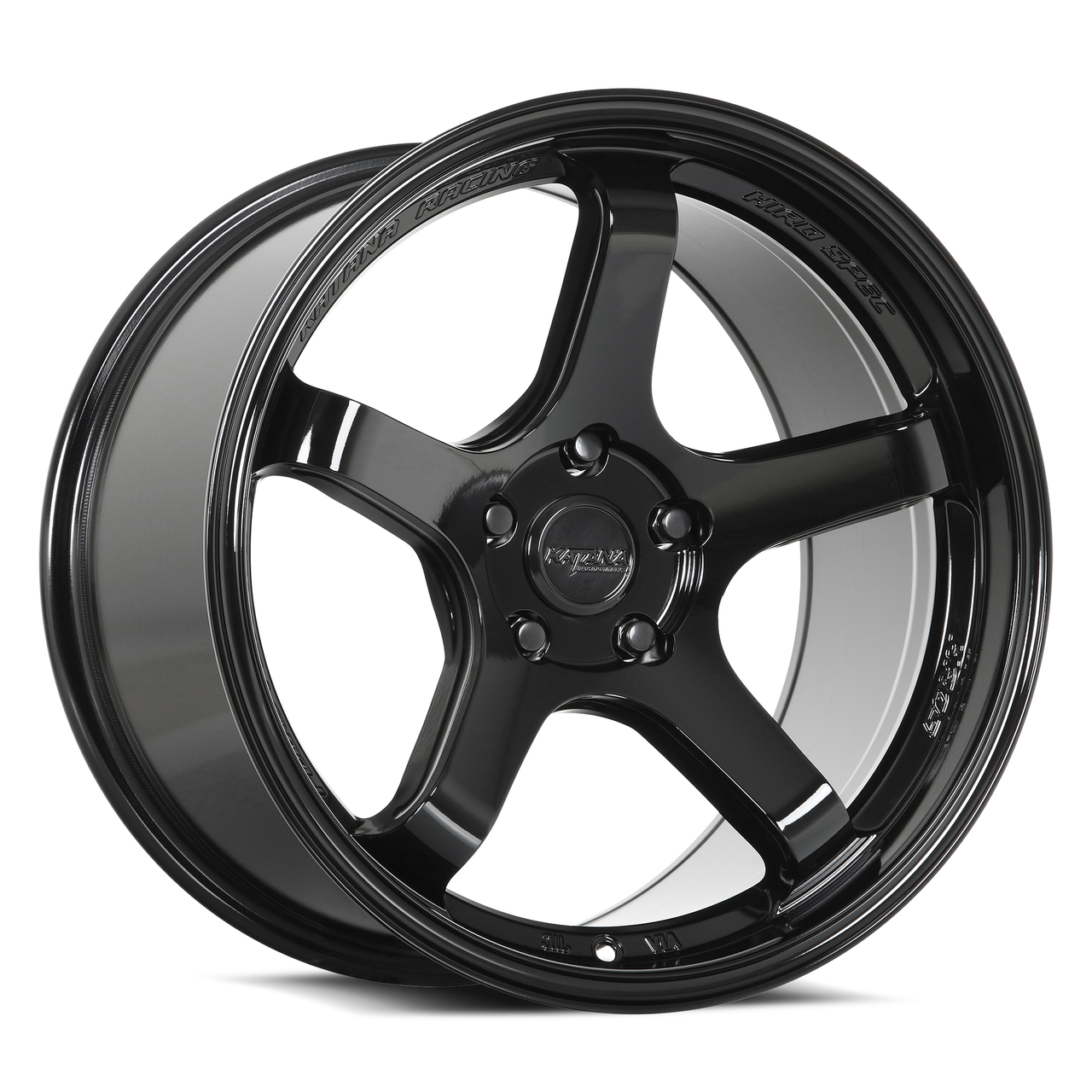 Set 4 18" Katana Racing HR05 Gloss Black Wheels 18x8.5 5x120 35mm Rims