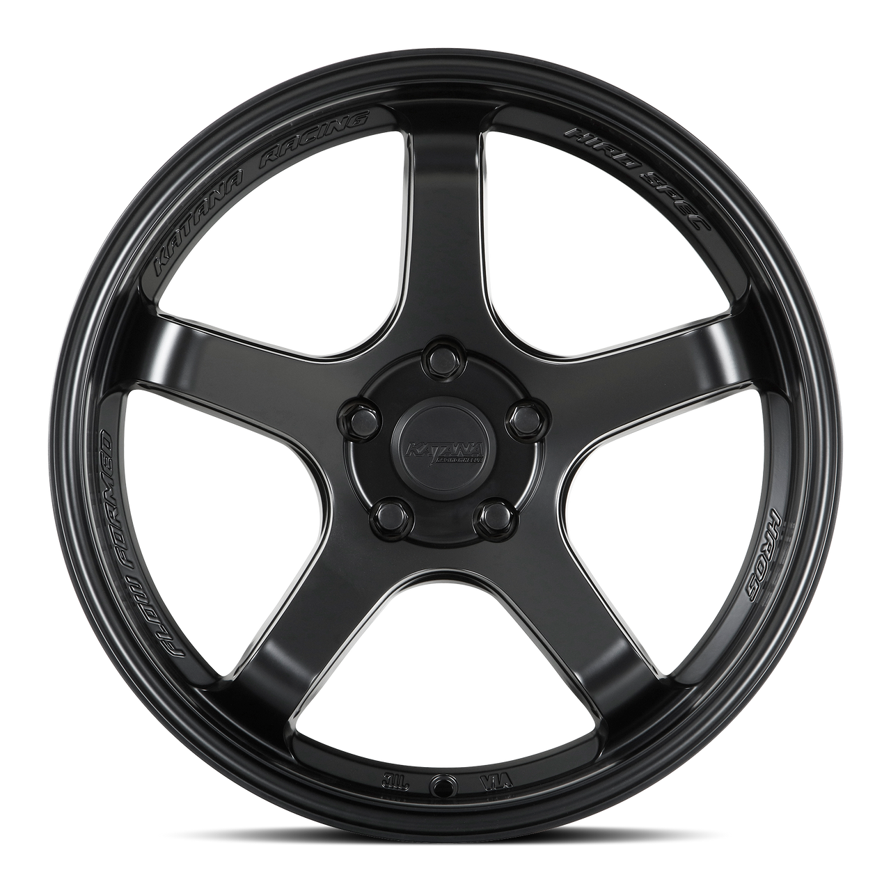 Set 4 18" Katana Racing HR05 Matte Black Wheels 18x8.5 5x120 35mm Racing Rims