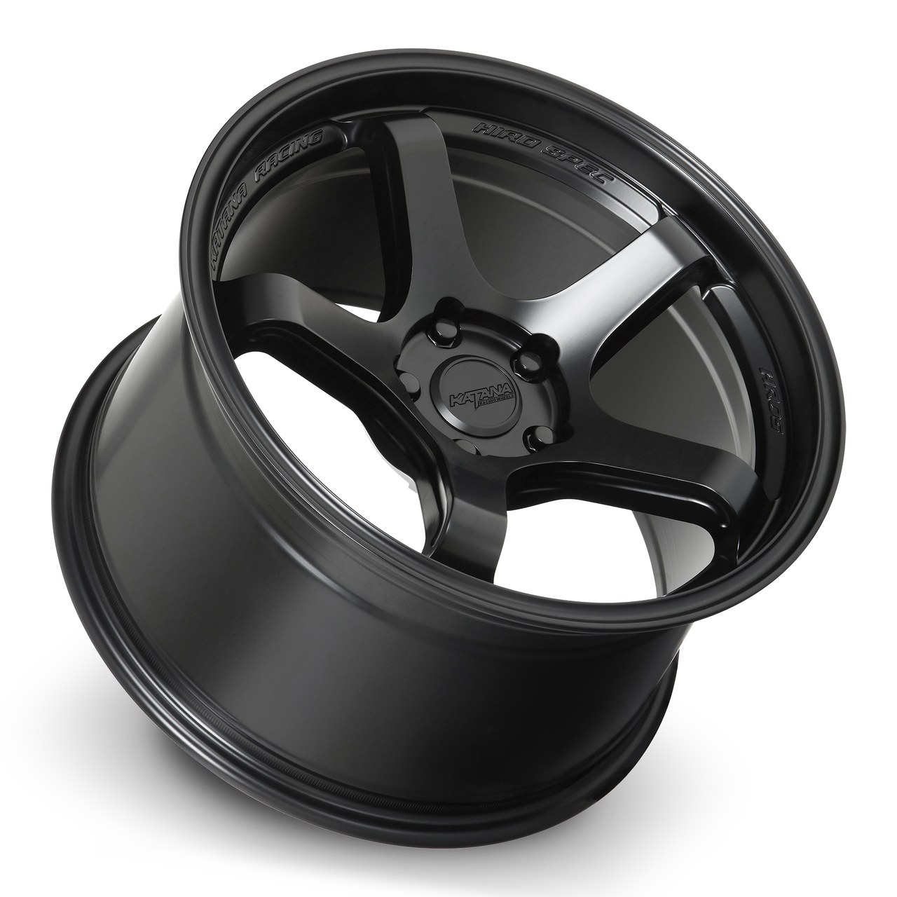 Set 4 18" Katana Racing HR05 Matte Black Wheels 18x8.5 5x120 35mm Racing Rims