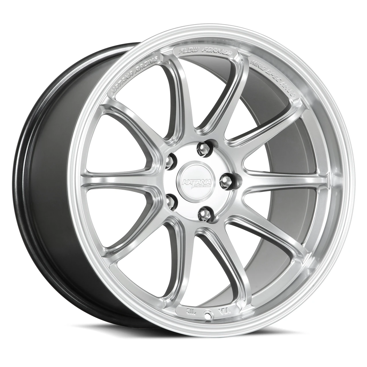 18" Katana Racing HR06 Hyper Silver Wheel 18x8.5 5x112 35mm Rim HR06-188552HS
