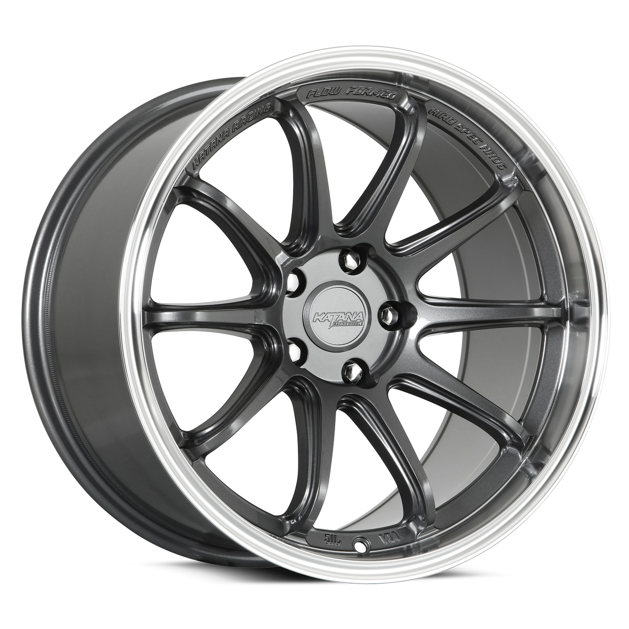Set 4 18" Katana Racing HR06 Gloss Gunmetal Wheels 18x9.5 5x120 38mm Rims