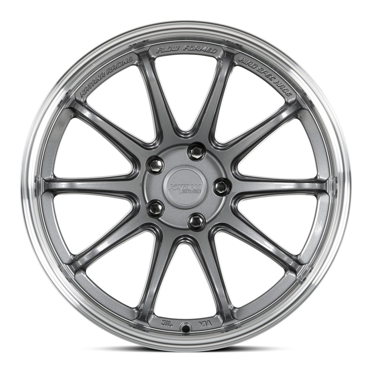 Set 4 18" Katana Racing HR06 Gloss Gunmetal Wheels 18x9.5 5x120 38mm Rims