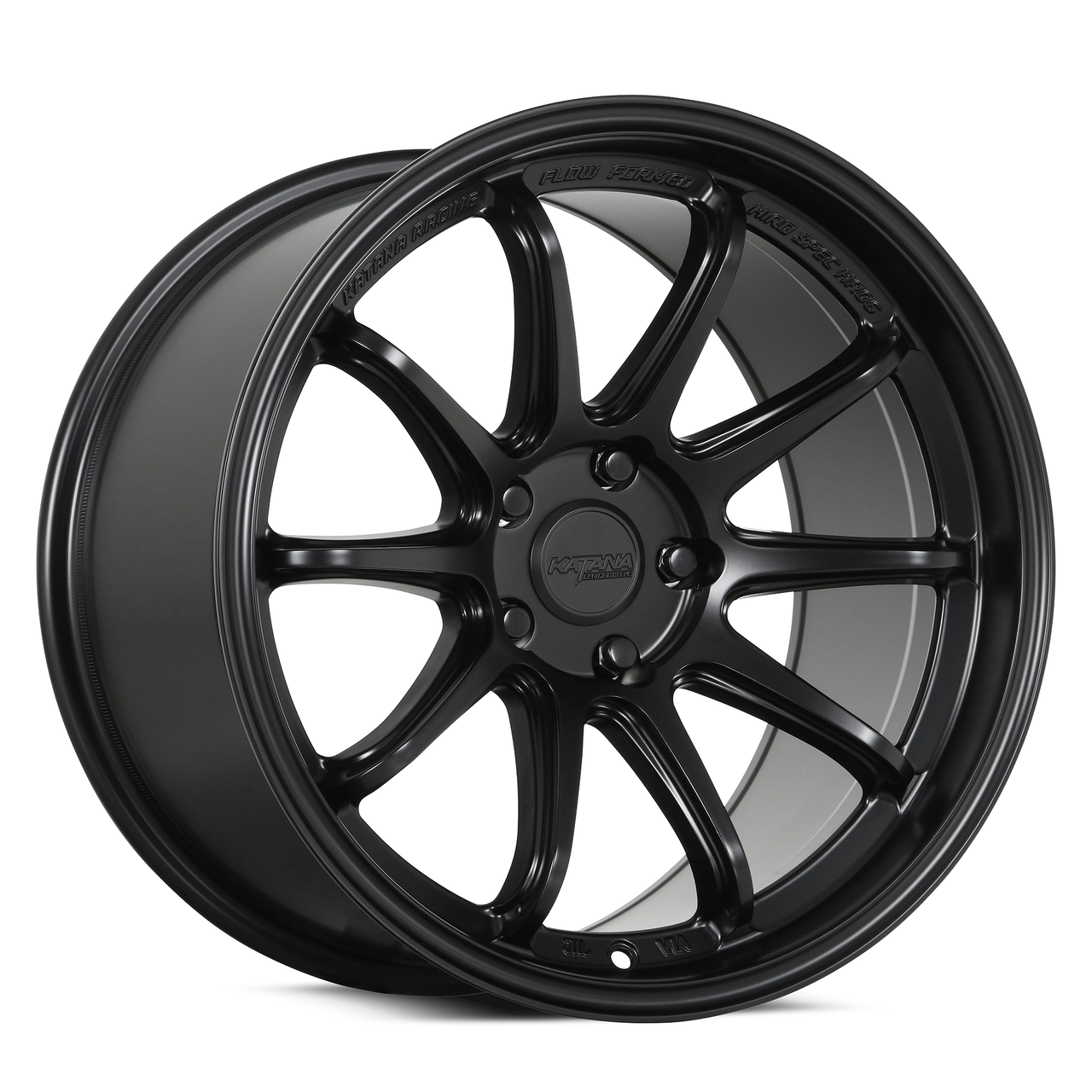 18" Katana Racing HR06 Matte Black Wheel 18x8.5 5x112 35mm Rim HR06-188552MB