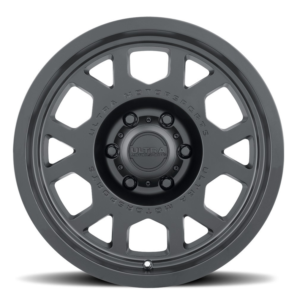 18" Ultra 114SB The Chief Satin Black 18x9 Wheel 6x135 18mm For Ford Lincoln Rim Truck SUV