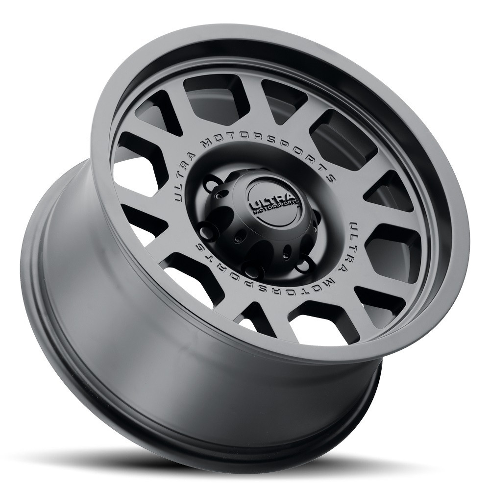 18" Ultra 114SB The Chief Satin Black 18x9 Wheel 6x135 18mm For Ford Lincoln Rim Truck SUV
