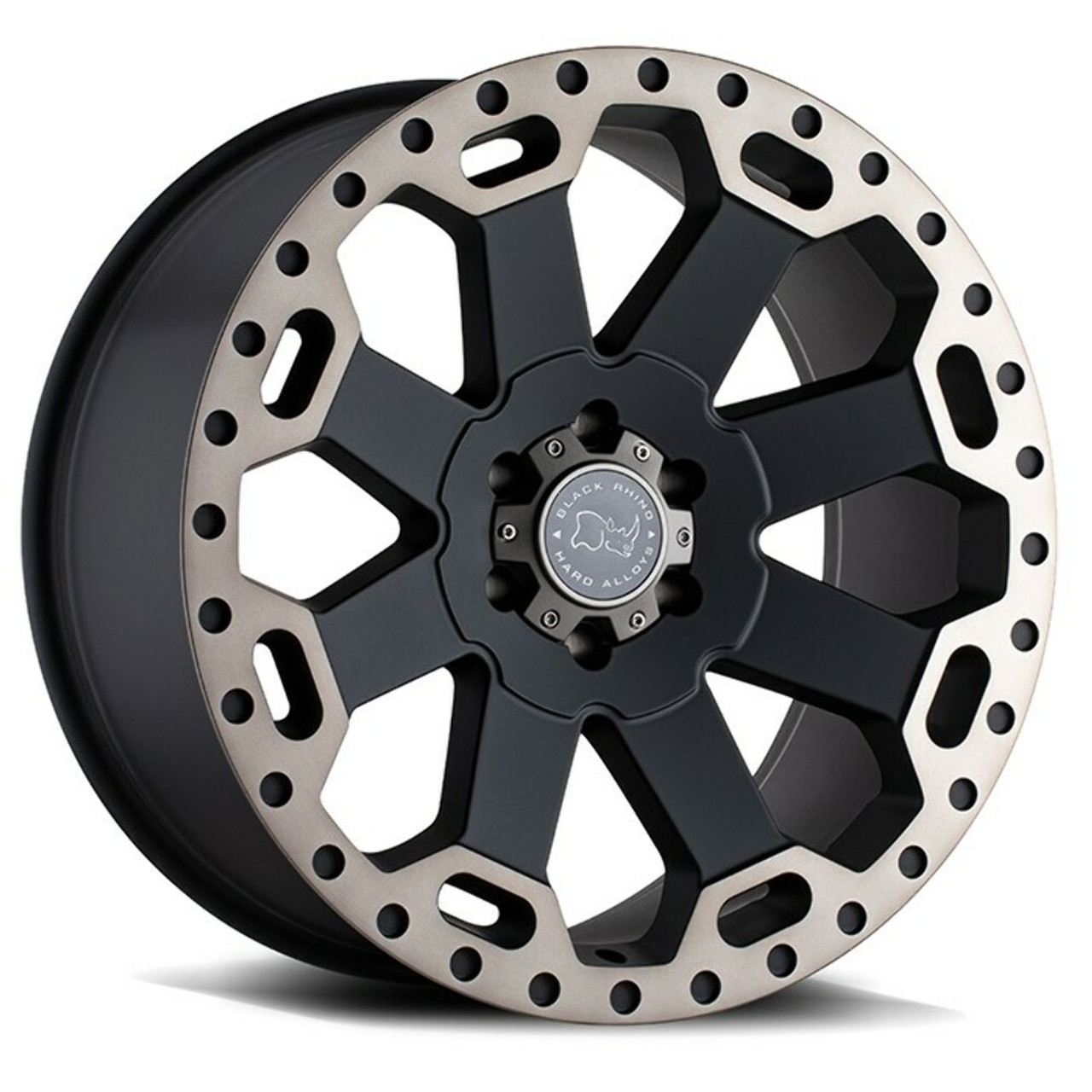 Set 4 20" Black Rhino Warlord 20x9 8x6.5 12mm Black W  Machined Tint Wheels