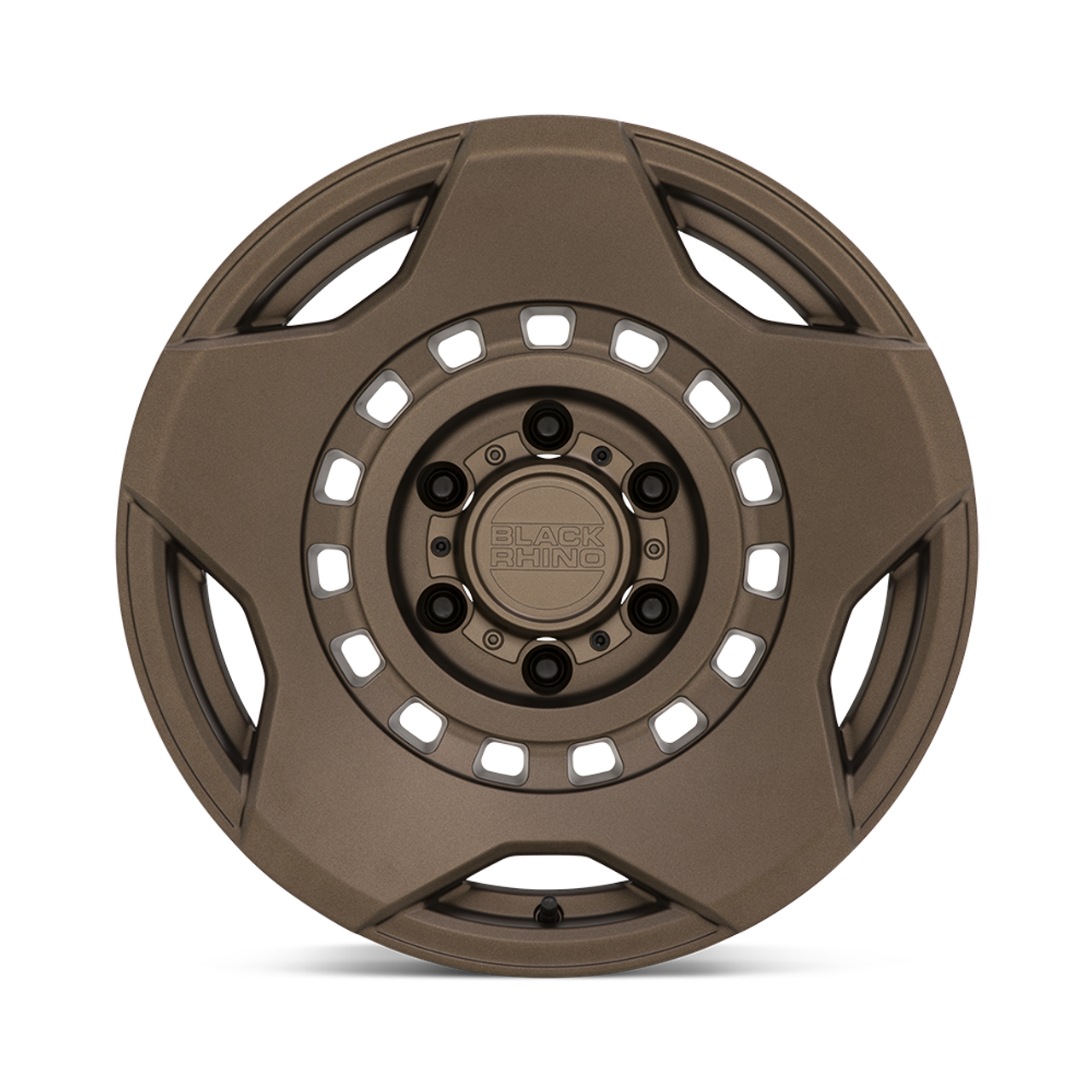 Set 4 Black Rhino Muzzle 20x9 5x5 Matte Bronze Wheels 20" -18mm Rims