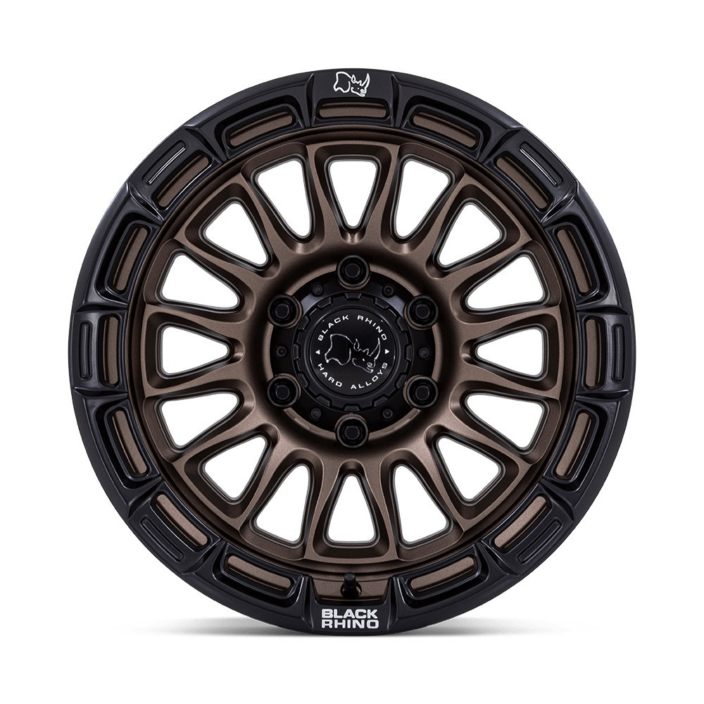 20" Black Rhino BR025 Rival Burnt Bronze Matte Blk-Lip 20x9 Wheel 6x5.5 1mm Rim