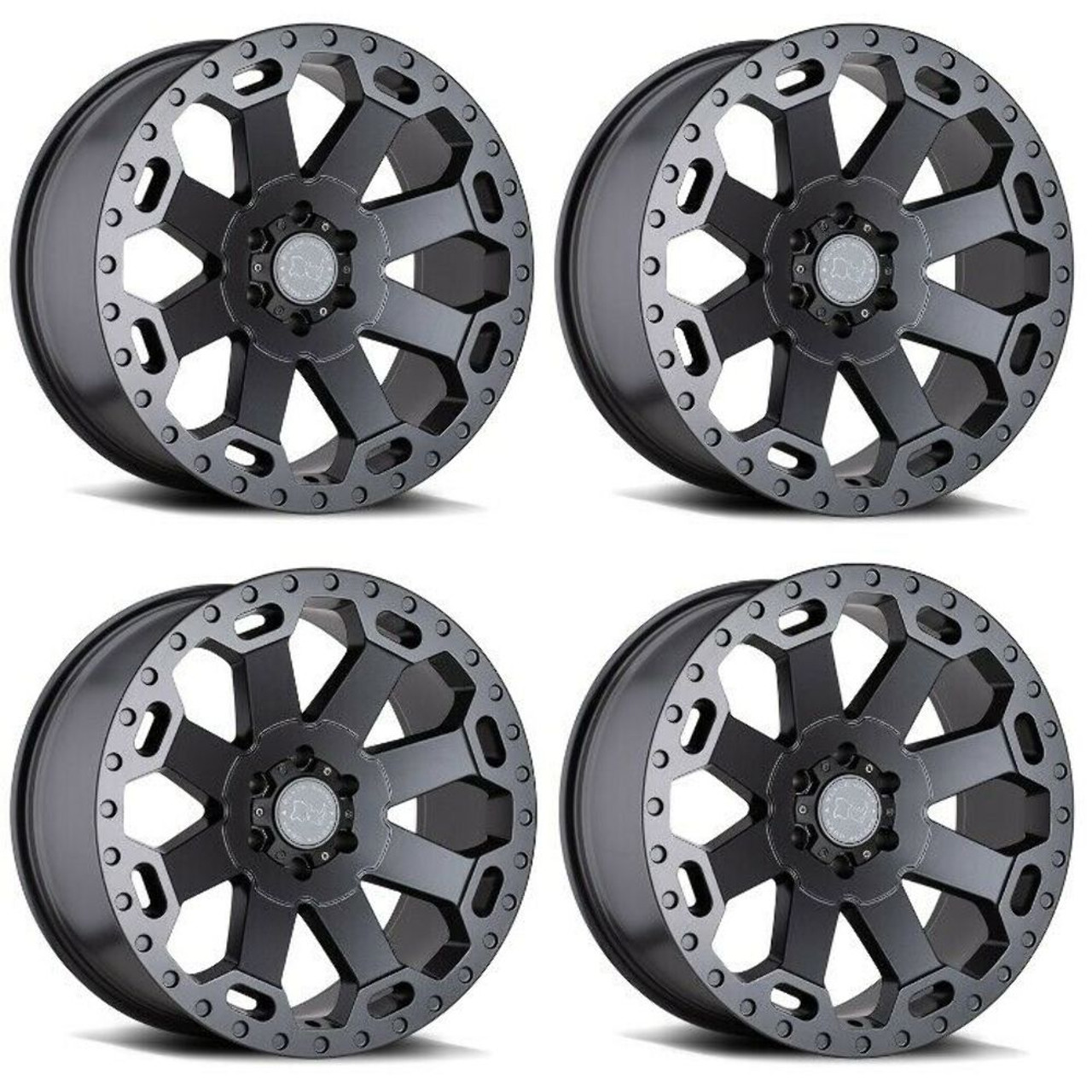Set 4 Black Rhino Warlord 20x9 5x150 Matte Gunmetal Wheels 20" 12mm Truck Rims