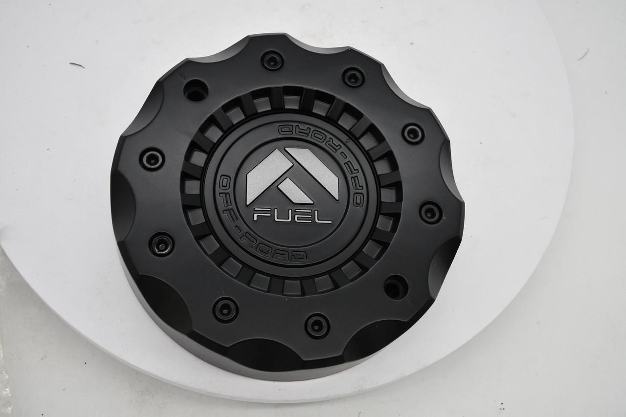Fuel Matte Black Gunmetal Logo Wheel Center Cap Hub Cap 1005-98GD 8.5"