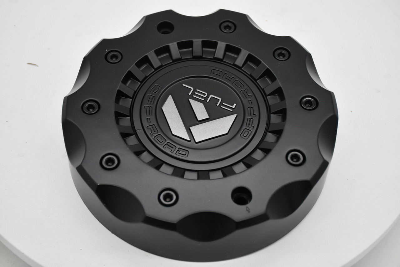 Fuel Matte Black Gunmetal Logo Wheel Center Cap Hub Cap 1005-98GD 8.5"