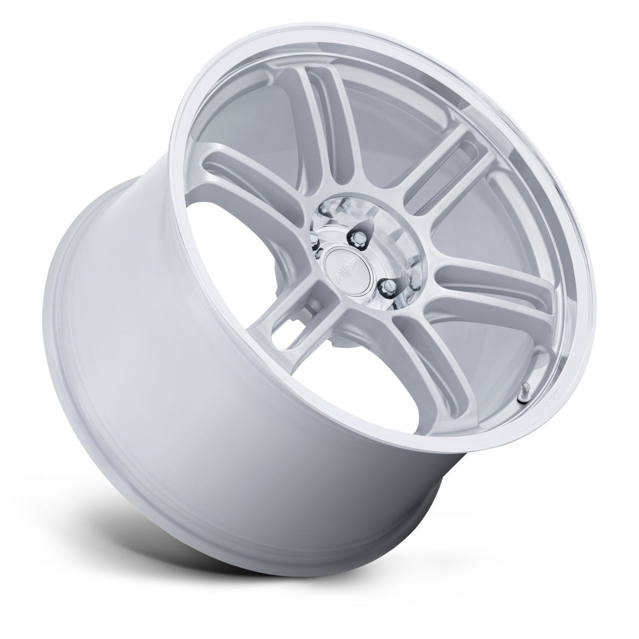 18" Rotiform RC209 RPS 18x9.5 5x4.5 25mm Matte Silver Diamond Cut Lip Sedan Rim Luxury Coupe SUV Car Wheel