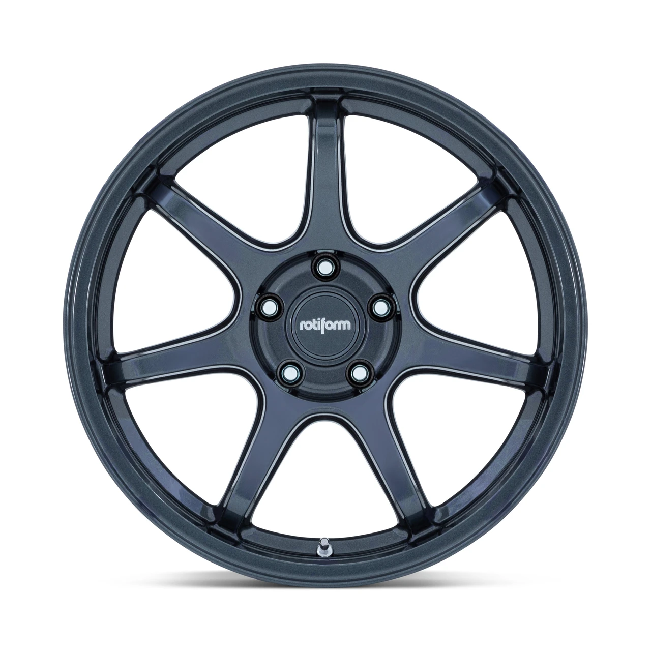 19" Rotiform RC208 BPU 19x9.5 5x112 30mm Gloss Blue Gray Sedan Coupe Car Wheel
