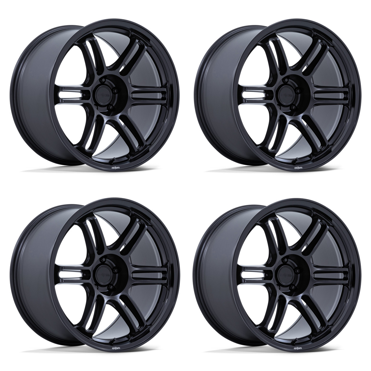 Set 4 20" Rotiform RC209 RPS 20x10 5x4.5 30mm Matte Black Sedan Coupe SUV Rims