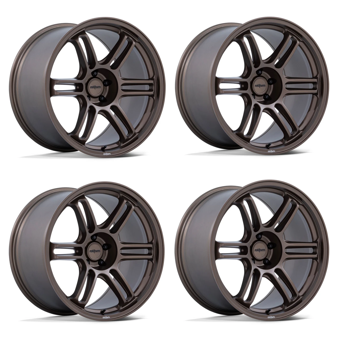 Set 4 18" Rotiform RC209 RPS 18x10.5 5x120 35mm Burnt Bronze Sedan Coupe Wheels Luxury Car Rims