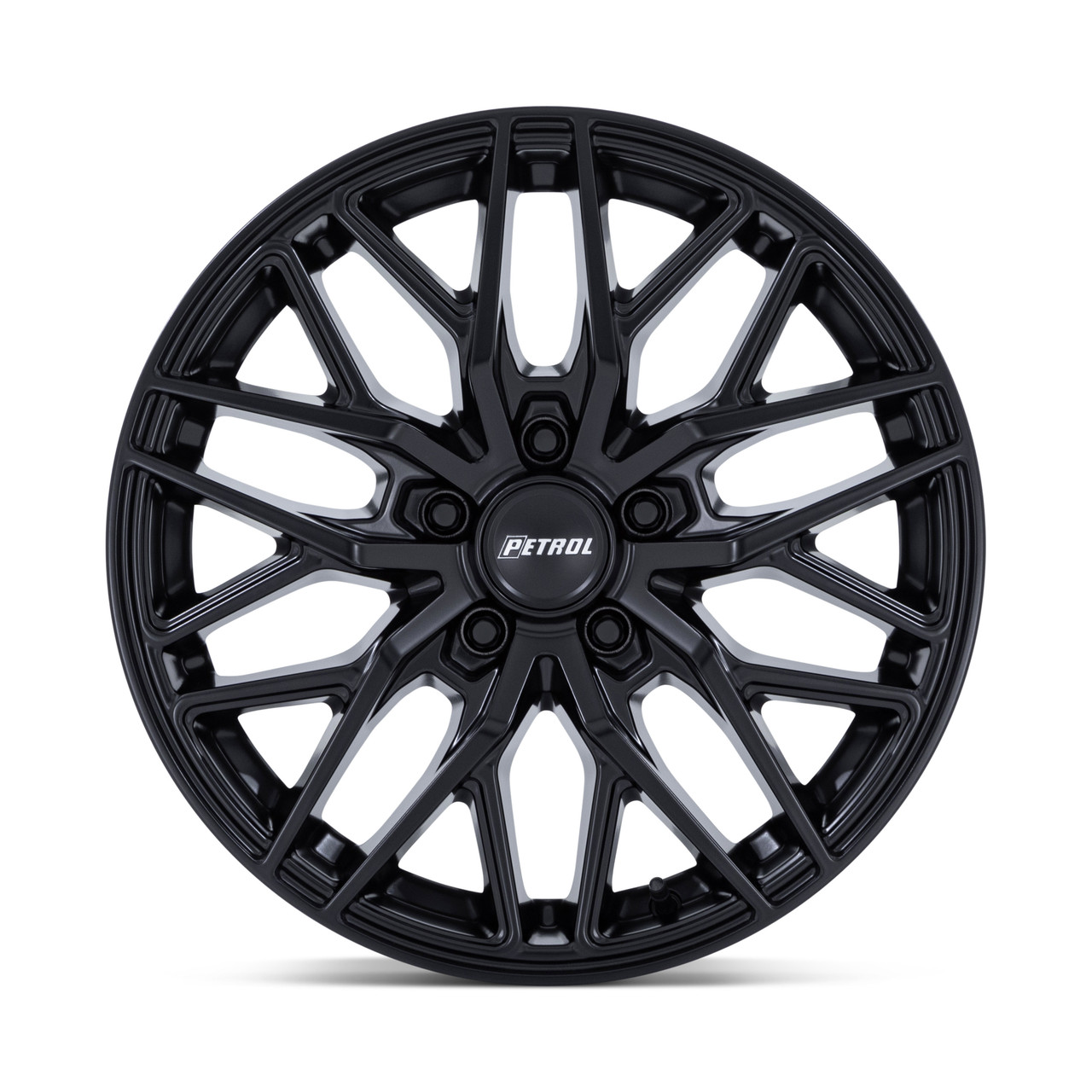 Set 4 17" Petrol PE004 P3E 17x8 5x112 40mm Matte Black Sedan Coupe SUV Wheels