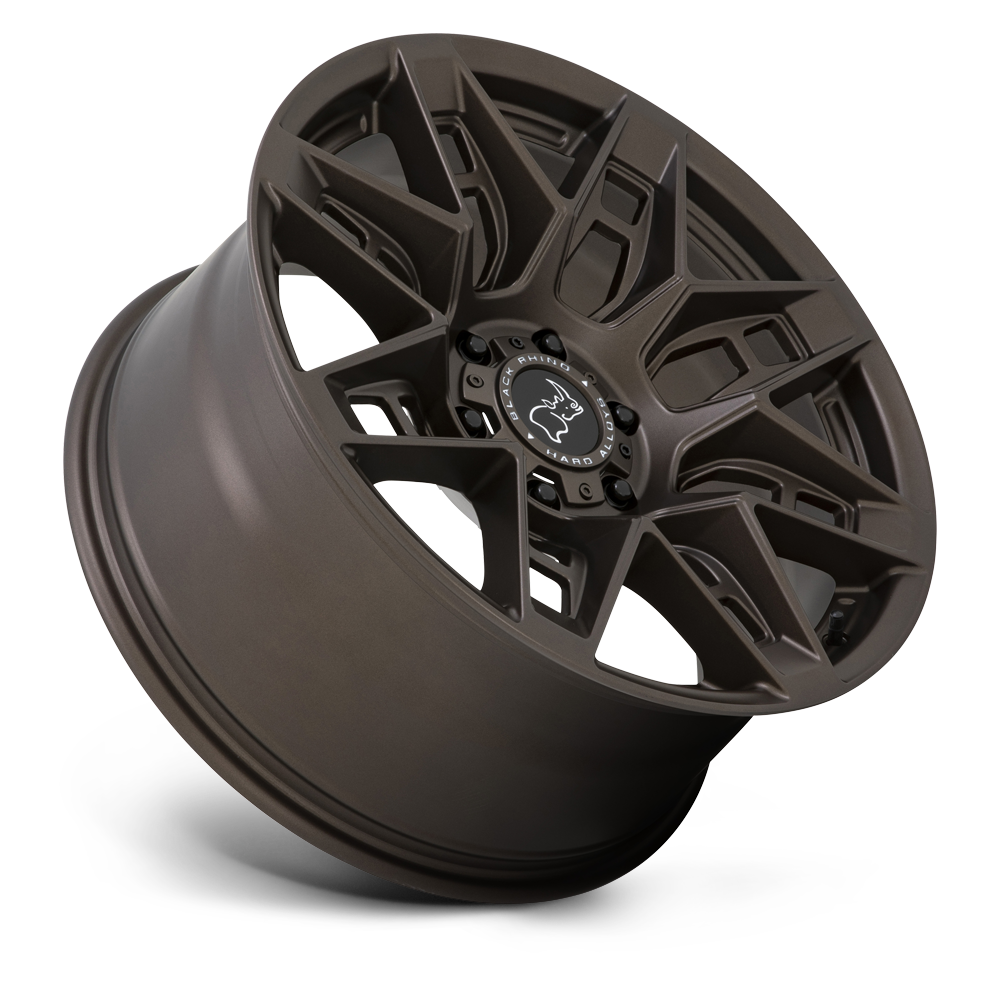Set 4 Black Rhino Caprock 20x9.5 6x5.5 Matte Bronze Wheels 20" -18mm Rims