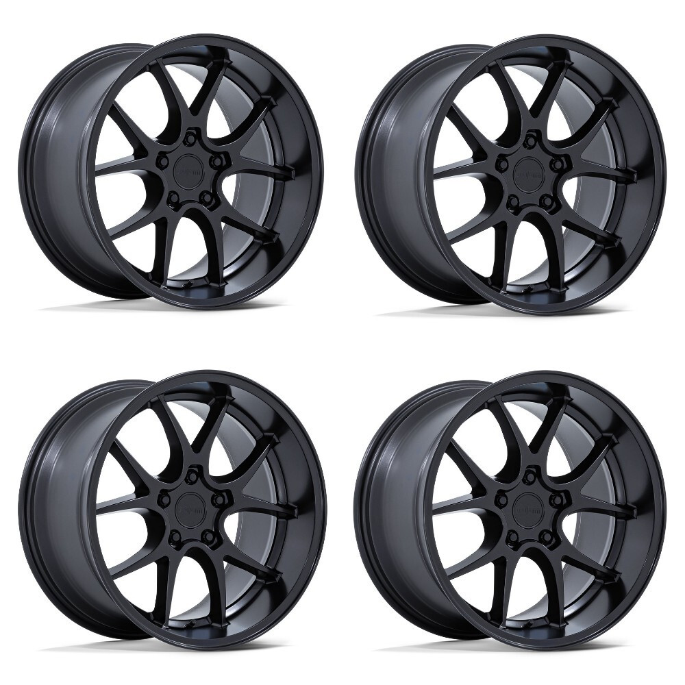 Set 4 19" Rotiform RC207 LTN-J 19x11 5x4.5 50mm Matte Black Sedan Coupe SUV Rims Wheels