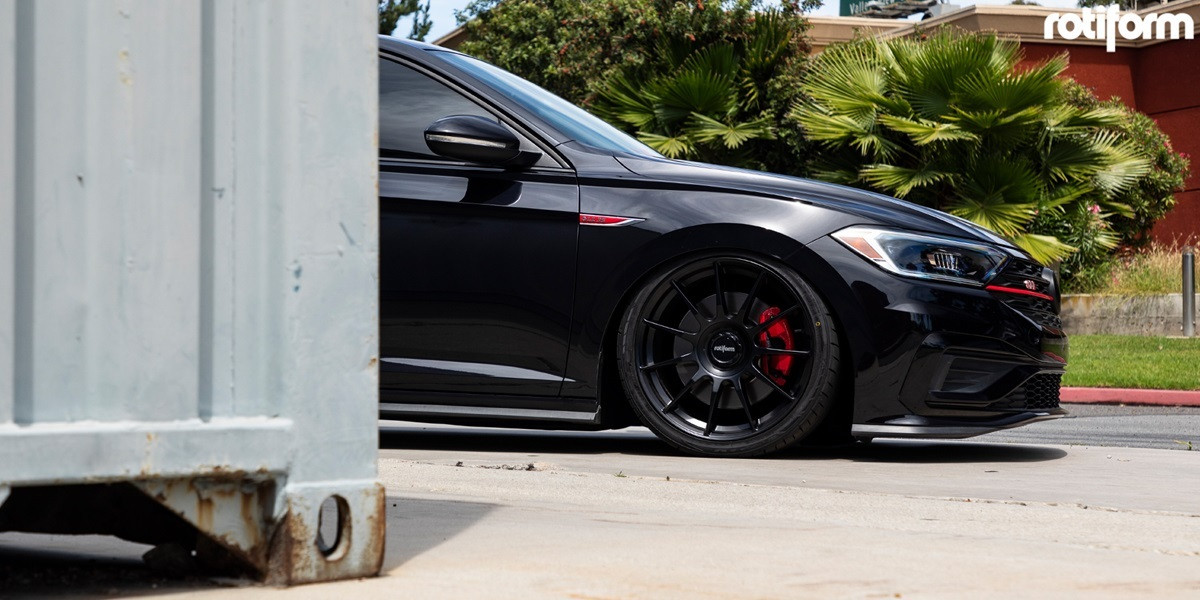 Rotiform 1PC R168 Dtm 19x8.5 5x112 Satin Black Wheel 19" 35mm Rim